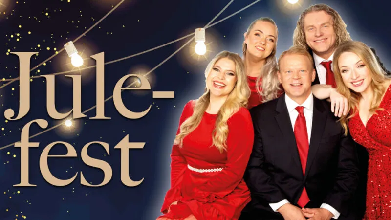 Gruppebilde for Julefest med Anders Baasmo, Reidun Sæter og Trond Nagell-Dahl